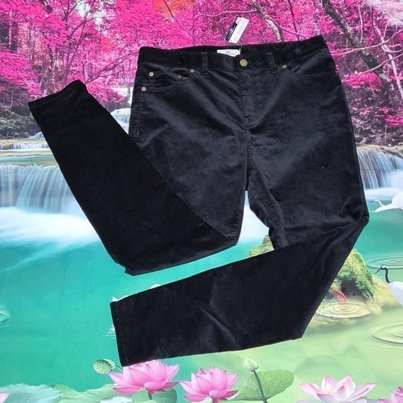 Vineyard Vines Velvet Skinny Pants Size 10 - Picture 5 of 5